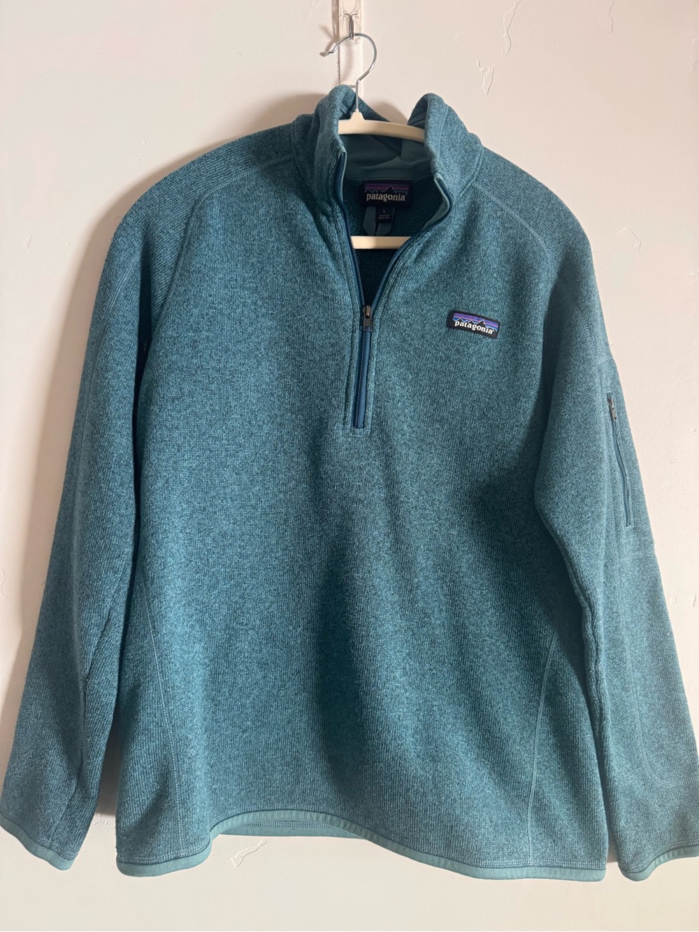 Patagonia Women’s Teal Quarter-Zip Fleece Pullover